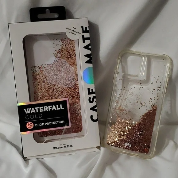 USED IN BOX Case-Mate Waterfall Series Case for Apple iPhone 11 Pro - Gold - Picture 1 of 6